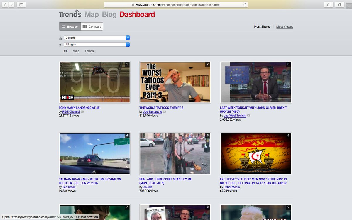 ezralevant's tweet photo. Faith's story on Syrian men bullying girls at Fredericton High is no. 6 video in Canada. https://t.co/0E1V84bVDi https://t.co/g9af89rVn1