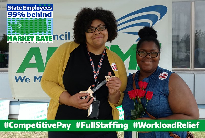 wfsec28's tweet image. .@GovInslee Emplr-of-Choice= #CompetitivePay #WorkloadRelief  #FullStaffing WFSE.org/99-behind  @waDSHS