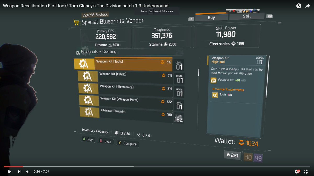 れっど Division2 Mhw 武器タレント再調整に必要なウェポンキットの設計図はフェニクレでも買える模様 黄色素材1種類8つでウェポンキット1つ作成可能 T Co 0mj6vqyvjs