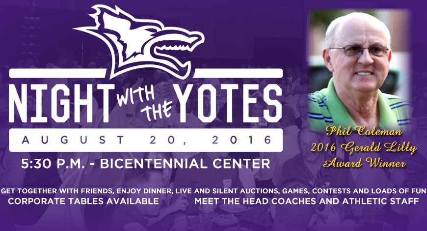 NEWS: Join <a href="/goKWU/">Kansas Wesleyan</a> Athletics for the Sixth Annual Night with the Yotes on August 20 --> bit.ly/296jss0
