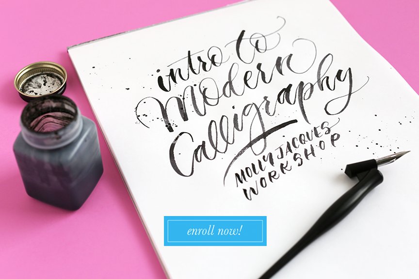 LoveGoodtype's tweet photo. Get 15% off @mollyjacques's Intro To Modern Calligraphy workshop with discount code GOODTYPE https://t.co/vzs7jxDbXp https://t.co/FZgV6osDIy