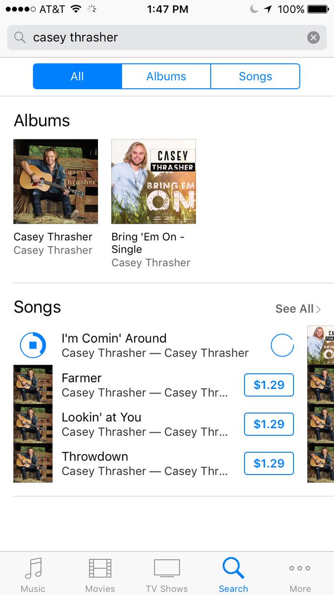 bamaluv13's tweet photo. Got my download &amp; my pre order of Bring 'em on @ImCaseyThrasher ❤️🎤
#bringEmOn #caseythrasher #summertunes https://t.co/dgtOgkKs94
