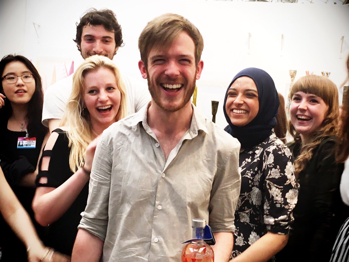 Rob Anderson celebrating his win with friends, congratulations Rob!