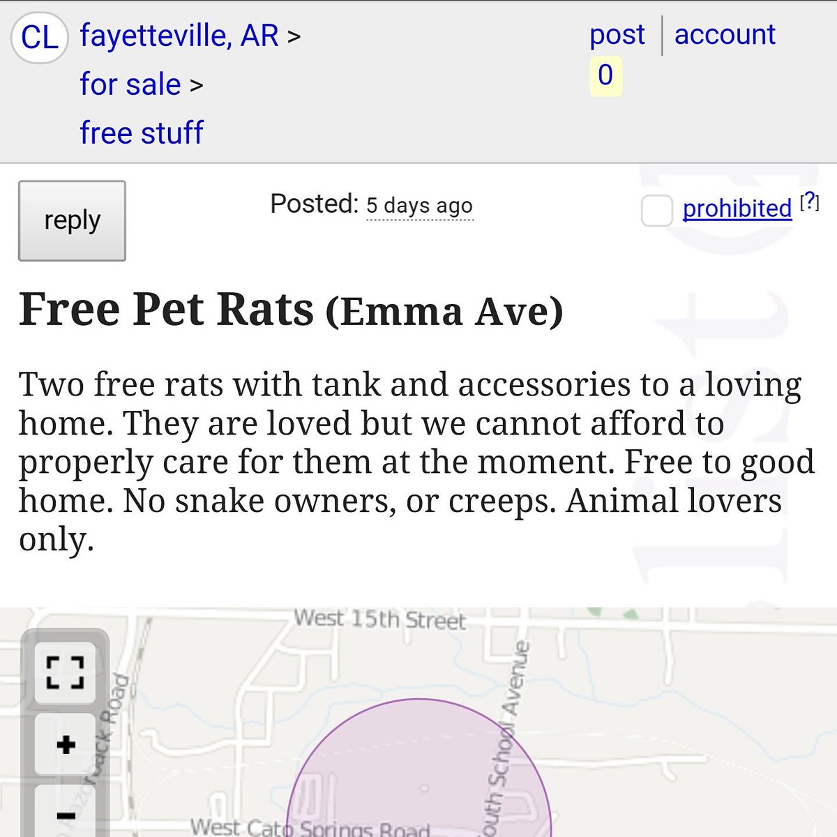 weavinator's tweet image. Does owning pet rats qualify you to determine whether or not others are "creeps"?