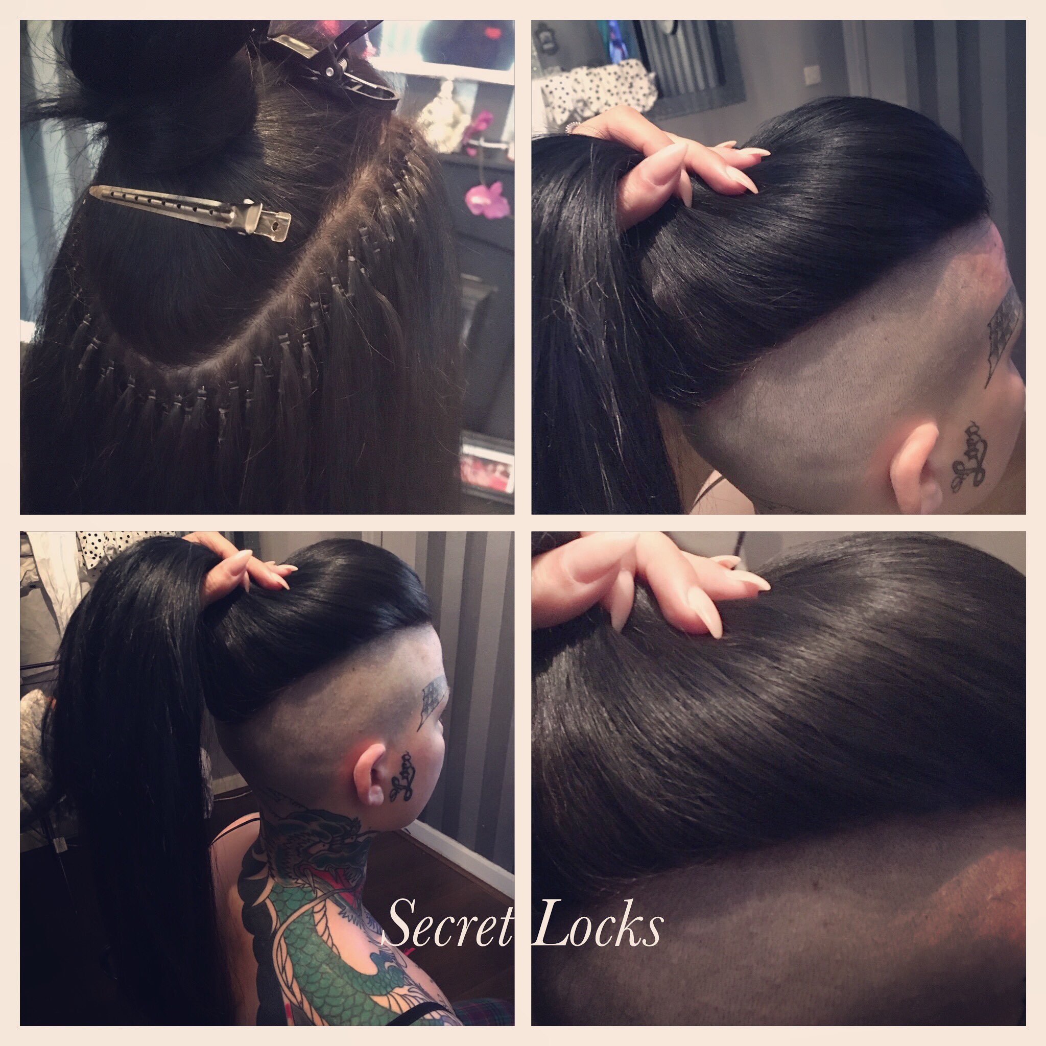 TLC Hairdressing  Extensions done even WITH an undercut Photos show  before clients existing undercut and after  Facebook