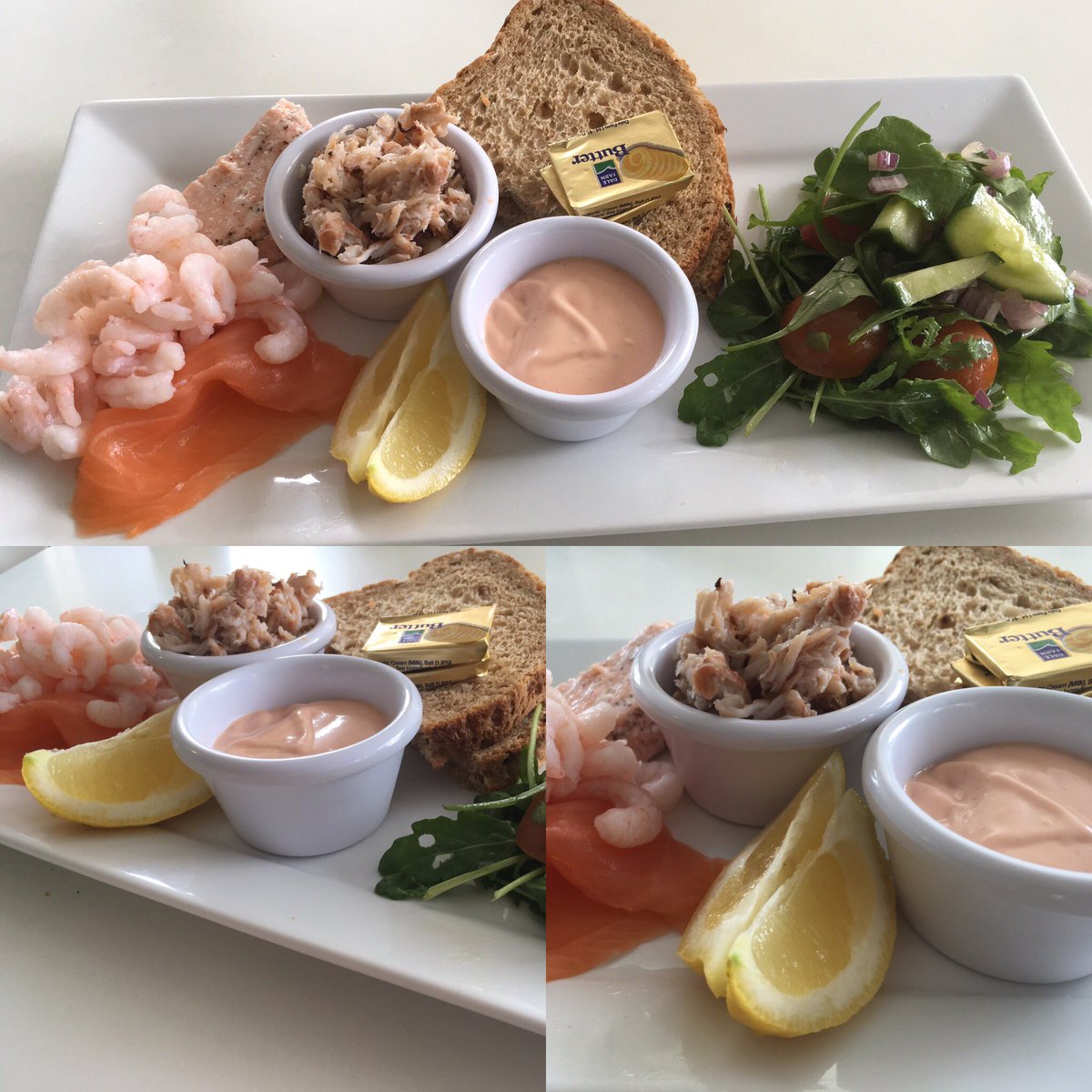 CafeWillowTree's tweet photo. #summerplates #ploughmans #Mediterranean #seafood #fresh #yummy https://t.co/6ddSDZjxd5