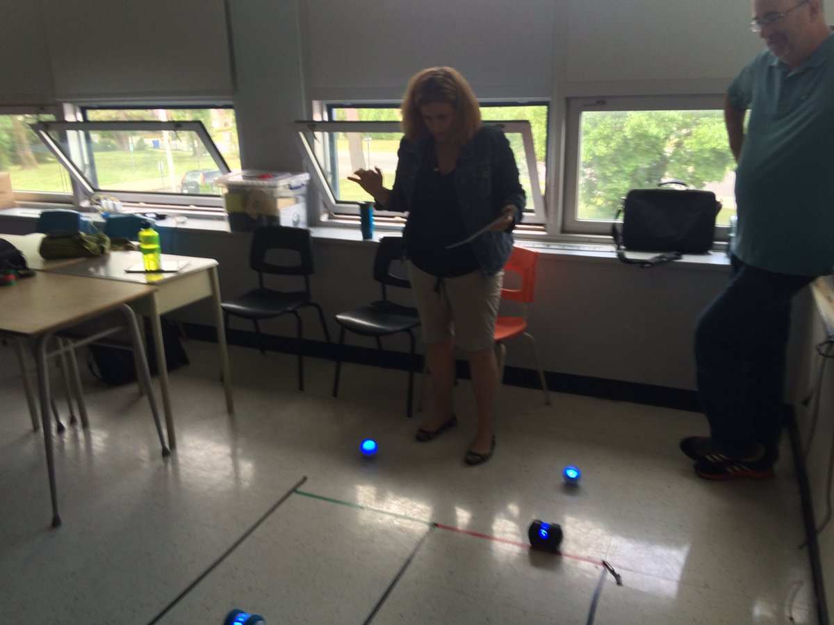 allionschool's tweet photo. Allion teachers racing robots at #lbpedtech . #lbpsb https://t.co/jmoXjpequf