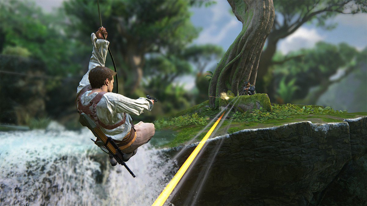 PlayStationES's tweet photo. YA DISPONIBLE el 1º DLC multijador de #Uncharted4. Viene con sorpresillas 😉 Más info 👉 https://t.co/GLa3LFHN2y https://t.co/kGRNWI0Zff