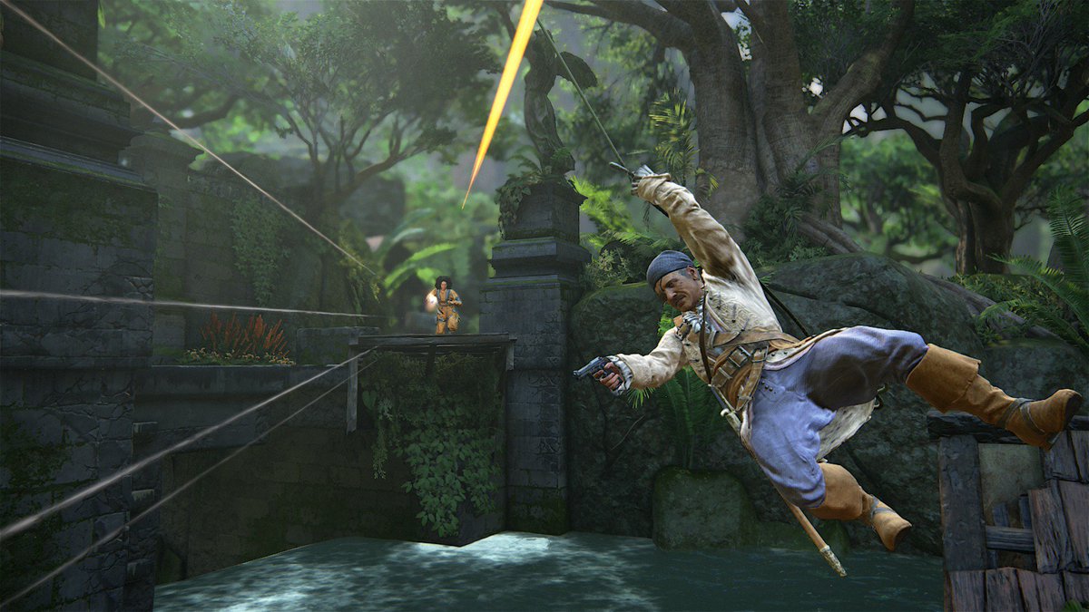 PlayStationES's tweet photo. YA DISPONIBLE el 1º DLC multijador de #Uncharted4. Viene con sorpresillas 😉 Más info 👉 https://t.co/GLa3LFHN2y https://t.co/kGRNWI0Zff