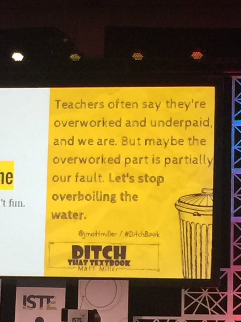 DurangoSupt's tweet photo. No worksheets needed in math class ,growing a mathematical mindset @JimDetwiler1 @LindaBl25853372 #ISTE2016 https://t.co/5G4VRF1uXA