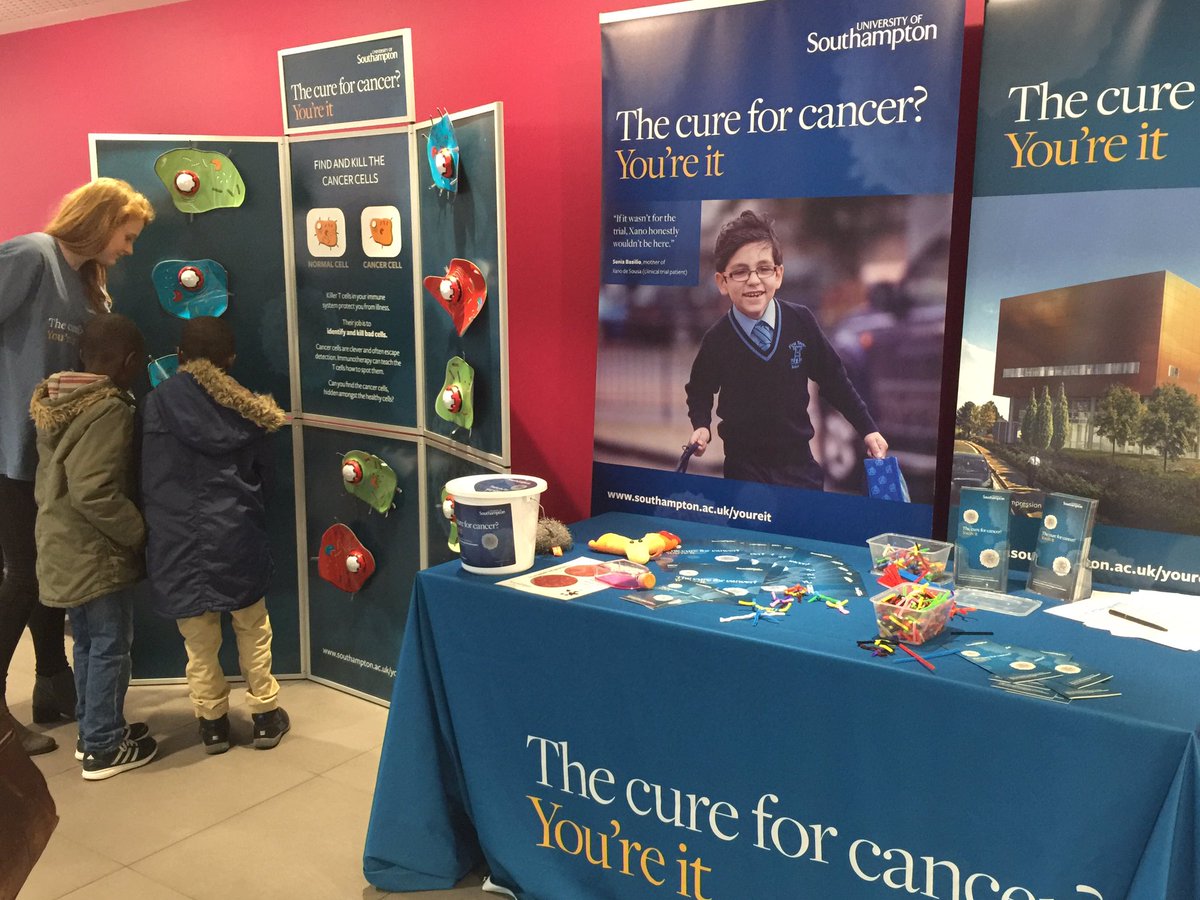 Why not pop along to the Southampton General Hospital reception and find out about the cure for cancer #Youreit