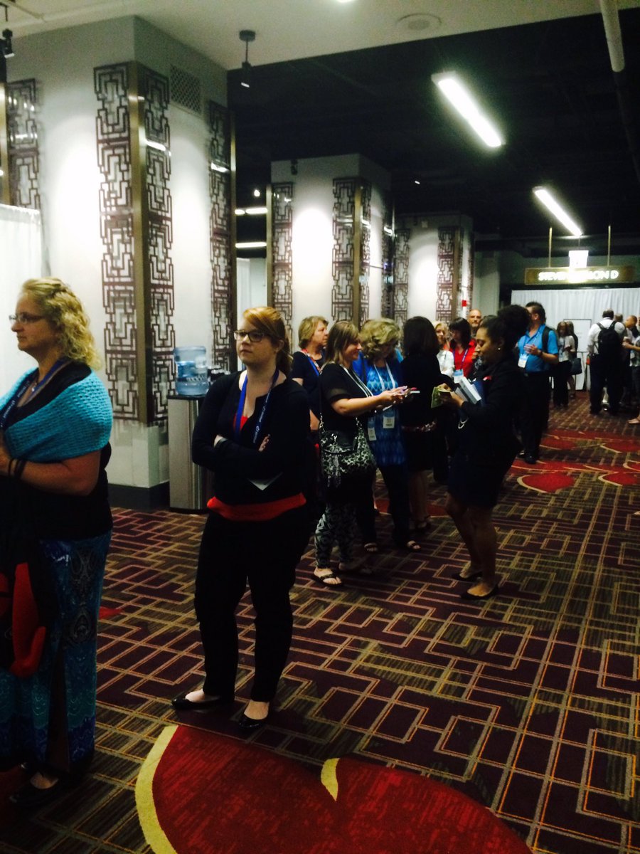 ClareDorrian's tweet image. Book signing down in solutions lounge with @MollyFletcher going well #jointhequeue #Verint16