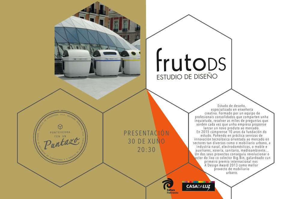 Pontevedrate's tweet photo. Creatividade e innovación #Pontevedratenunpuntazo Cita con @frutods. Día 30 de xuño, 20.30 horas, Casa da Luz #ponte https://t.co/BYTzGia7aX