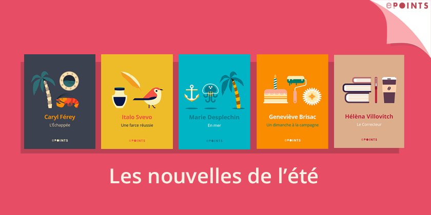 ePoints_ed's tweet image. Bientôt en vacances ?
Voici une sélection de nouvelles à mettre dans vos liseuses cet été : bit.ly/295i7iF