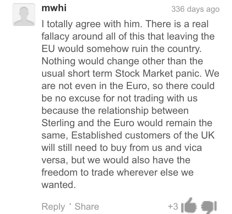 italksnse's tweet photo. Comments made a year ago? Just saying...... #brexit #NotAboutImmigration https://t.co/lfOpsrZ2g6