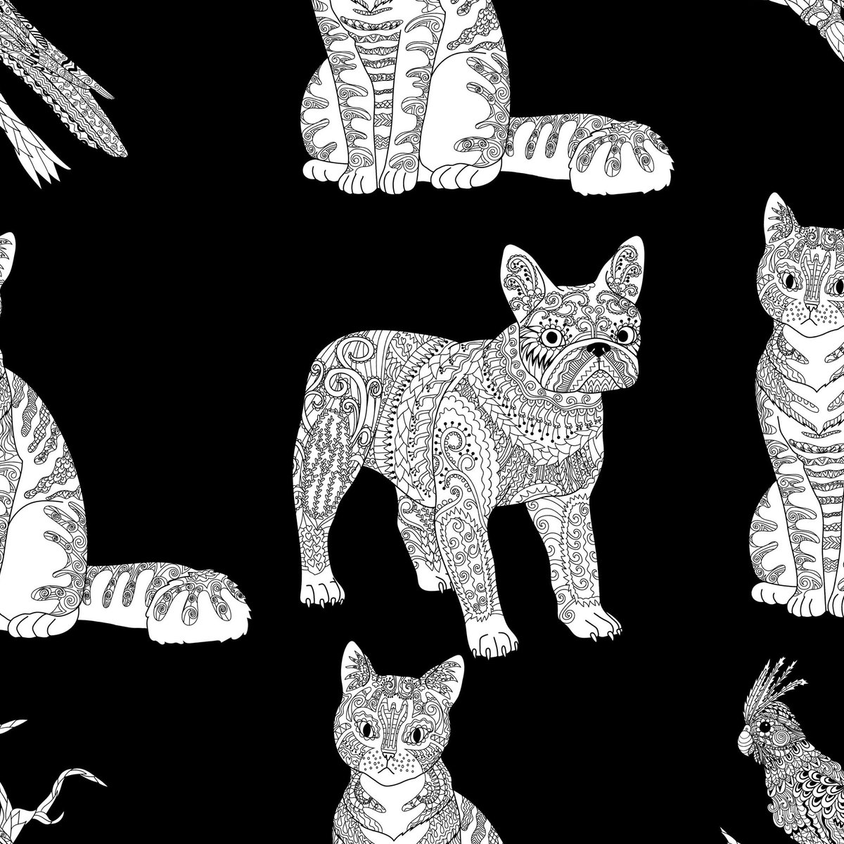 Lezhepyoka's tweet photo. Many new #SeamlessPattern with #pets will be added to my portfolio gradually! https://t.co/y2uVq2eOgD #TileTexture https://t.co/B2KYNd3CKB