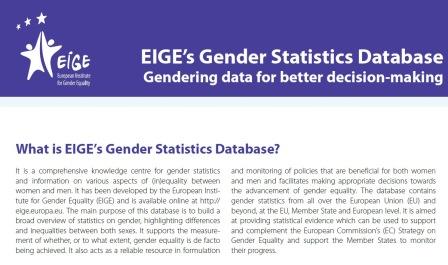 eige_eu's tweet photo. Find out more about #EIGEGenderStatisticsDatabase with our updated leaflet available online https://t.co/4FdaGU1fQQ https://t.co/72ZYJ7Krce