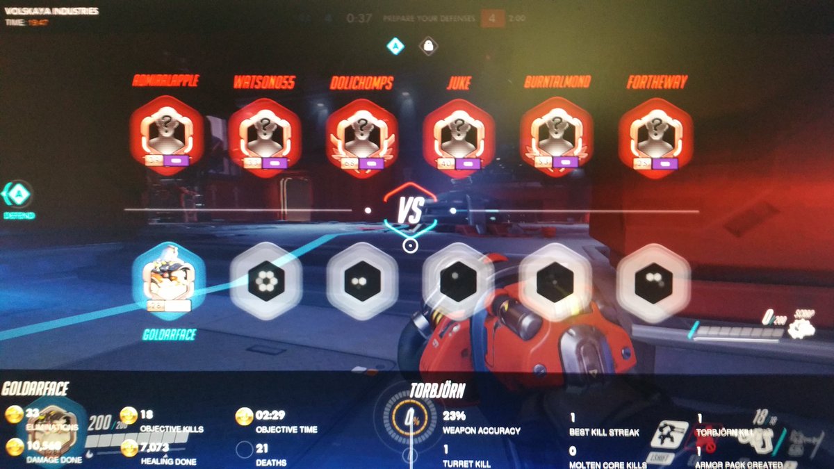 8bitsweater's tweet image. when your whole team gives up after first game... @PlayOverwatch  #competitivemode