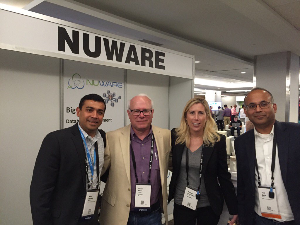 cloudchhabra's tweet photo. .@meisenberg and @NuWareCo at #MDBW16 . Thank you for your partnership https://t.co/V3y06ic7Ar
