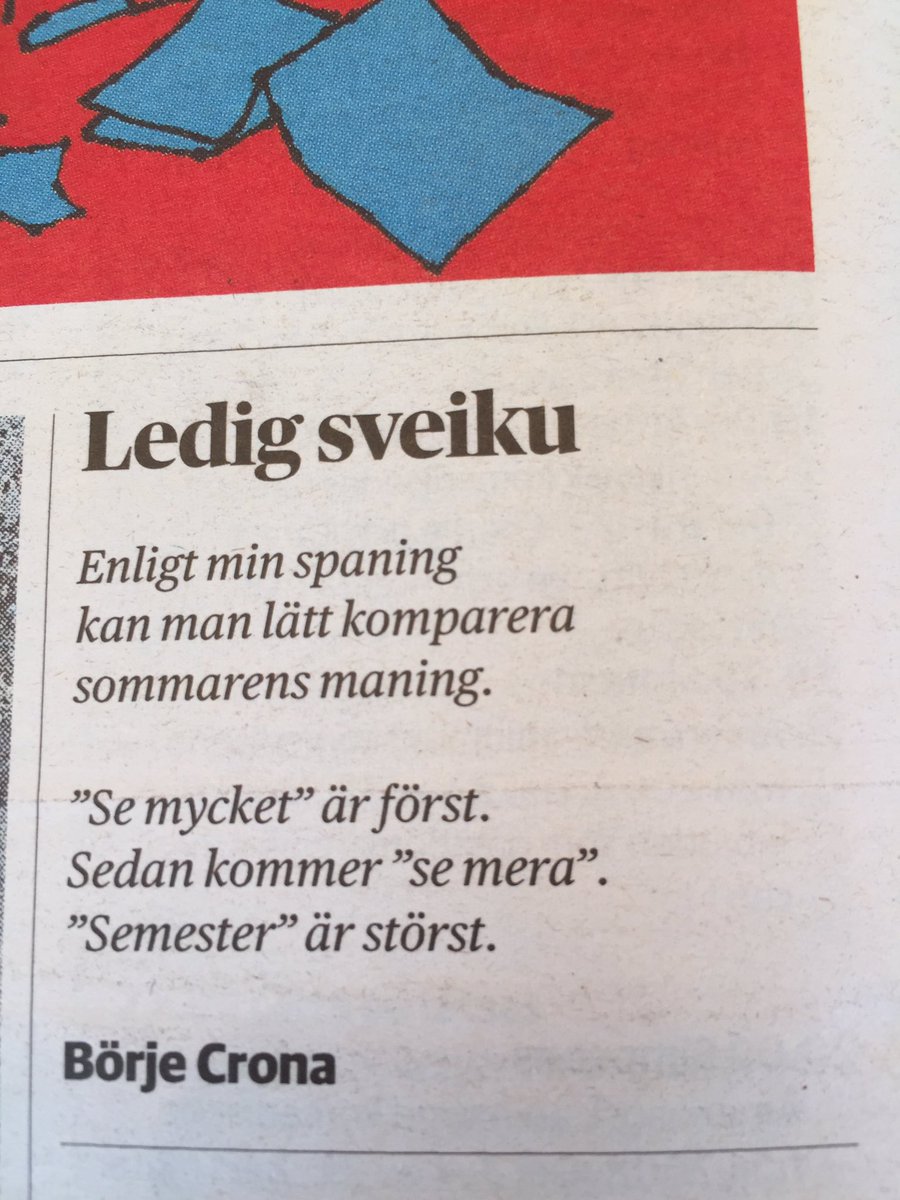 HLagerquist's tweet photo. Komparera semesterskönt som Crona: se mycket, se mera, semester! https://t.co/AUFUYD1fgh