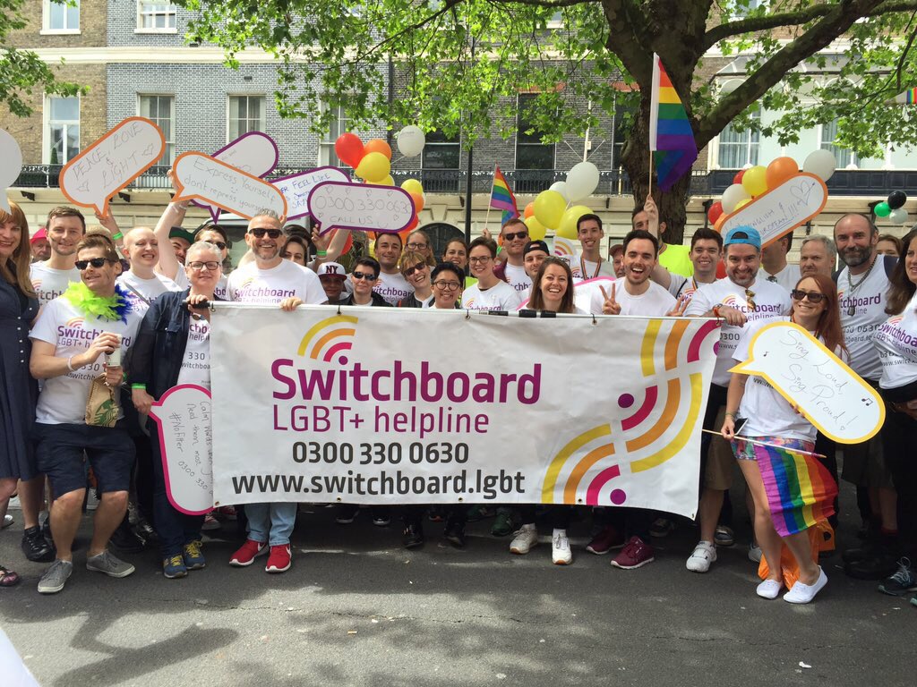 switchboardLGBT's tweet image. A big thank you to @fourgraphics for sponsoring us @LondonLGBTPride &amp;amp; the great job they did with our float! 🌈👌