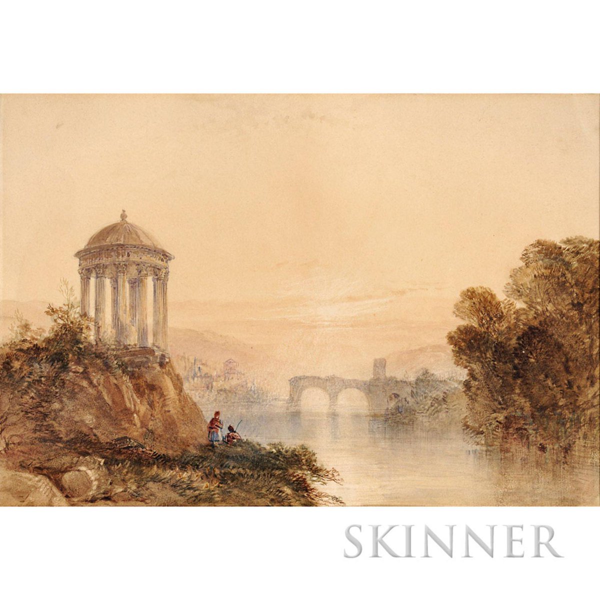 callow_art's tweet image. Romantic Landscape, 9×14in, Sold for $615 USD #williamcallow auctionclub.com/public/histori…