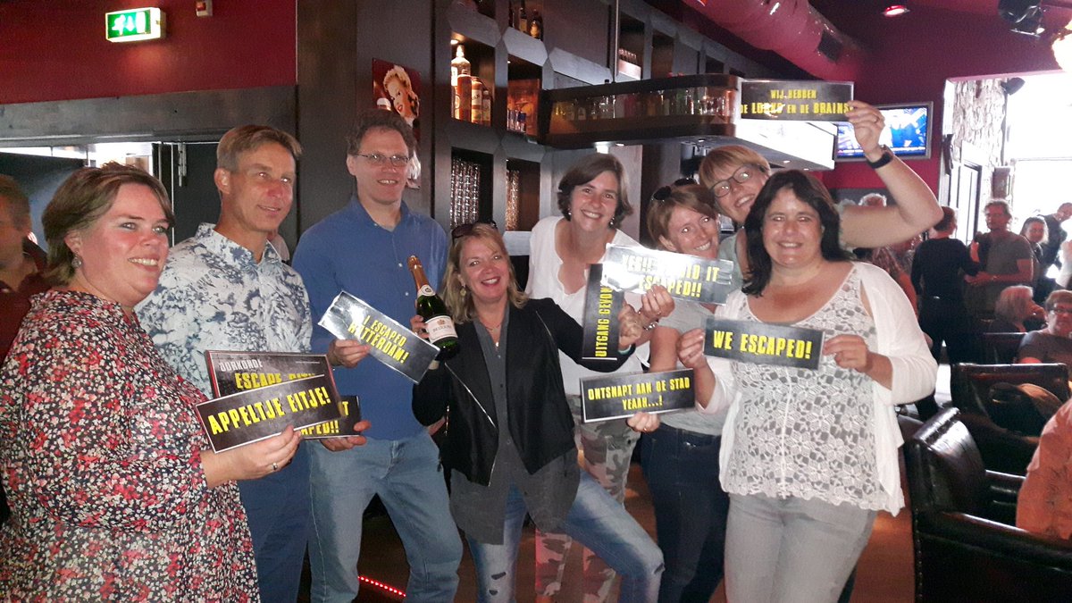 Personeelsdag in Rotterdam! #escapethecity met GPS-opdrachten.  Team 4 gaat met de eer strijken!