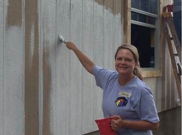 embreegroup's tweet photo. Cannot think of a better canvas this morning than this @HabitatWilCo home! #EmbreeTEAM #EmbreeH4HBuild https://t.co/Ru06wHYS9h