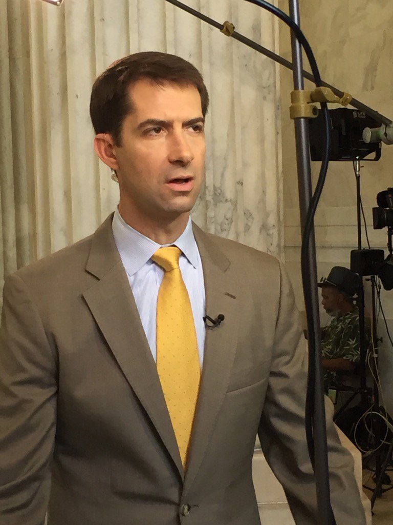 SinclairC2C's tweet photo. .@SenTomCotton on ISIS: "The president simply has done too little for too long too slowly" #connecttocongress https://t.co/yIiyoDJrNd