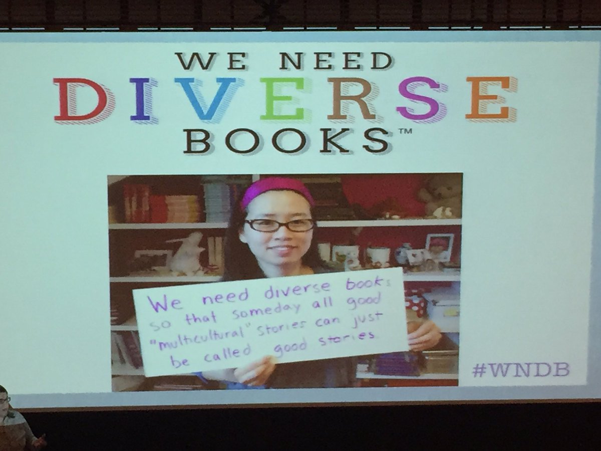 mjsheelen's tweet photo. ❤️ "We need diverse books so that someday all good "multicultural" stories can just be called good stories." #TCRWP https://t.co/Up48tIZ2w9