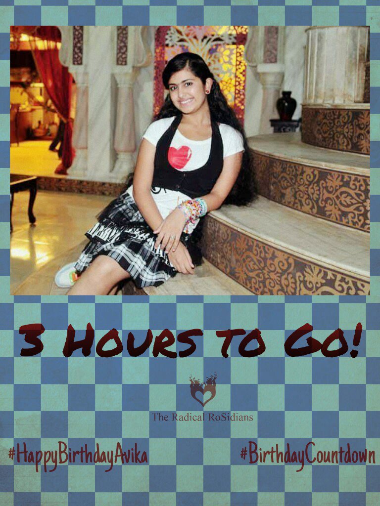 RadicalRoSidian's tweet photo. 3 Hours to go! #HappyBirthdayAvika #BirthdayCountdown #BirthMonth #PrincessAvika #19thBirthday #AvikaGor
@ColorsTV https://t.co/8Gyq9nPtoJ