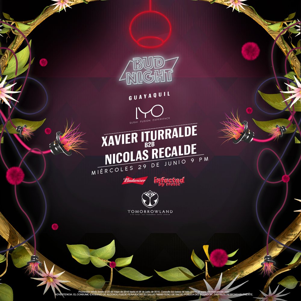 Budweiser_EC's tweet photo. Hoy en #LYOSushi ven a disfrutar un momento relajado junto a buenos beats: @xavi_iturralde B2B #NicolasRecalde https://t.co/c2399ofxcP
