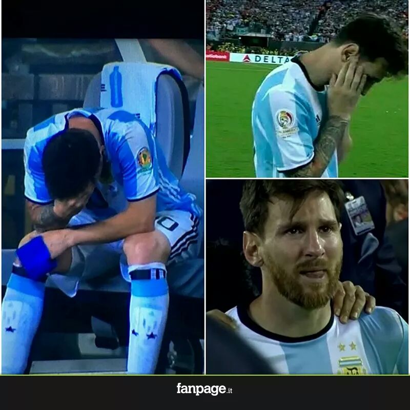 Sara_M_TS's tweet photo. Mi si spezza il cuore a vederlo così triste... #PleaseStay #LionelMessi #MessiRetires #LeoMessi #TheBest @TeamMessi https://t.co/tnZwnRjzMz