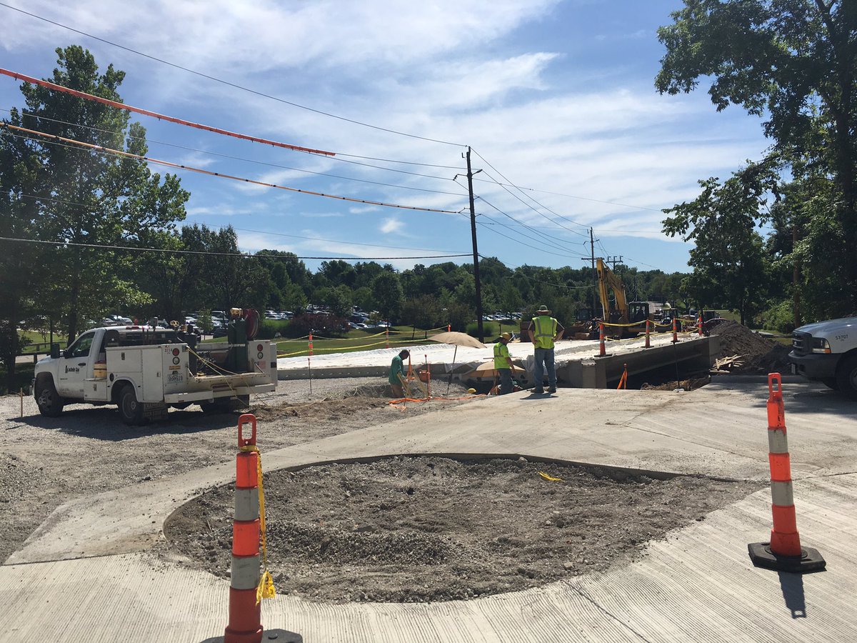 Conway Road bridge construction progress - traffic life on campus will be back to normal soon!