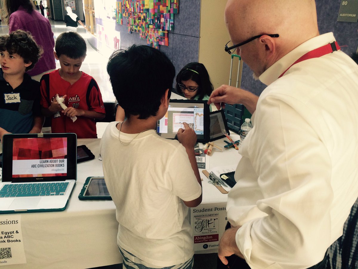 Innovate_K12's tweet photo. So proud of these @AbingdonGIFT Ss. Presenting at #APSFoM #studentcentric https://t.co/DCcl40ZfHV