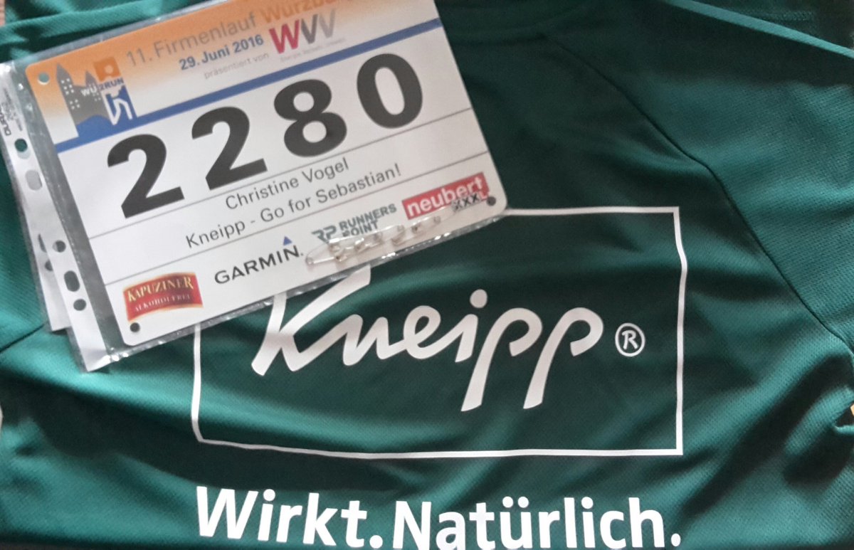 cvoegelchen's tweet photo. Let's go! #Wue2Run #Firmenlauf #Würzburg #Kneipp #GoforSebastian #fitness #health #balance https://t.co/IGjU9u5zys