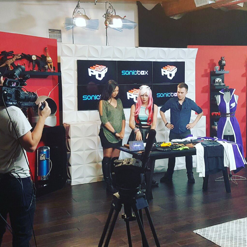 AlyssaMarieLima's tweet photo. @AllThingsPopTV first episode! Tune in for Cosplay DIY Tips. #AllThingsPop #Otaku #Nerd #PopCulture #Cosplay #Pop https://t.co/qvF9j0nBUX