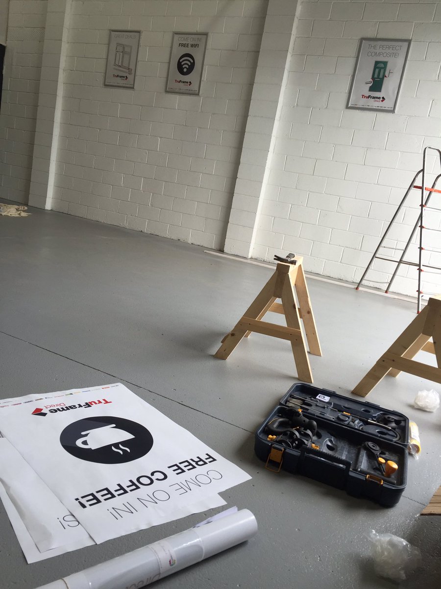 TruFrameDirect's tweet image. Putting the finishing touches to TruFrame Direct Hull ready for our open days on Thursday and Friday