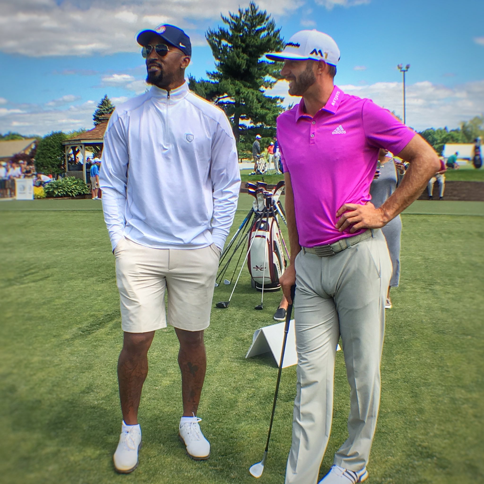 Dustin Johnson on Twitter: "Talking golf and with the world @TheRealJRSmith! https://t.co/5BkfM6450u" Twitter