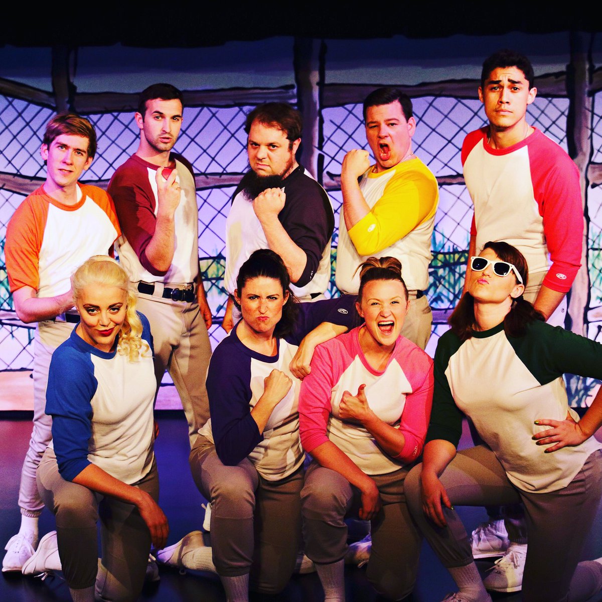 danaedeshazer's tweet photo. You can't sit with us. 💪🏼⚾️🎶 #TheHomeGame #BlueGateMusicals #BlueGateTheater #shipshewana https://t.co/jeRnHRWm9f