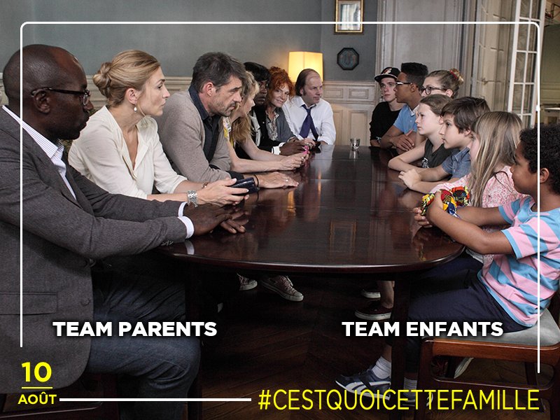 Le 10 août, il va falloir choisir votre camp ! RT pour les parents et ❤ pour les enfants ! #CestQuoiCetteFamille