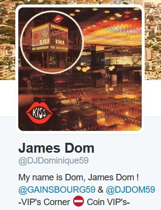 GAINSBOURG59's tweet photo. Merci Γ mes 193 abonnΓ©(e)s sur mon nouveau compte #JamesDom π
Gracias a mis seguidores !
Thanks to my followers ! https://t.co/QuvMME0jBM