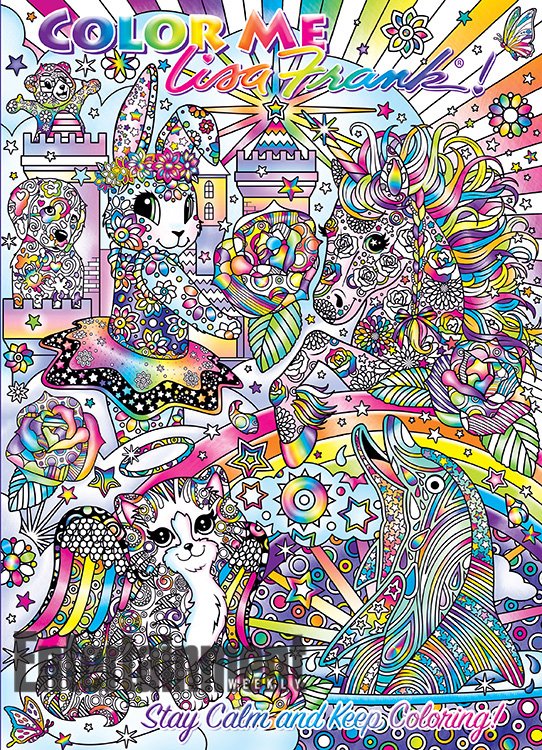 Marc on X: Lisa Frank's adult coloring books are absolutely INSANE    / X