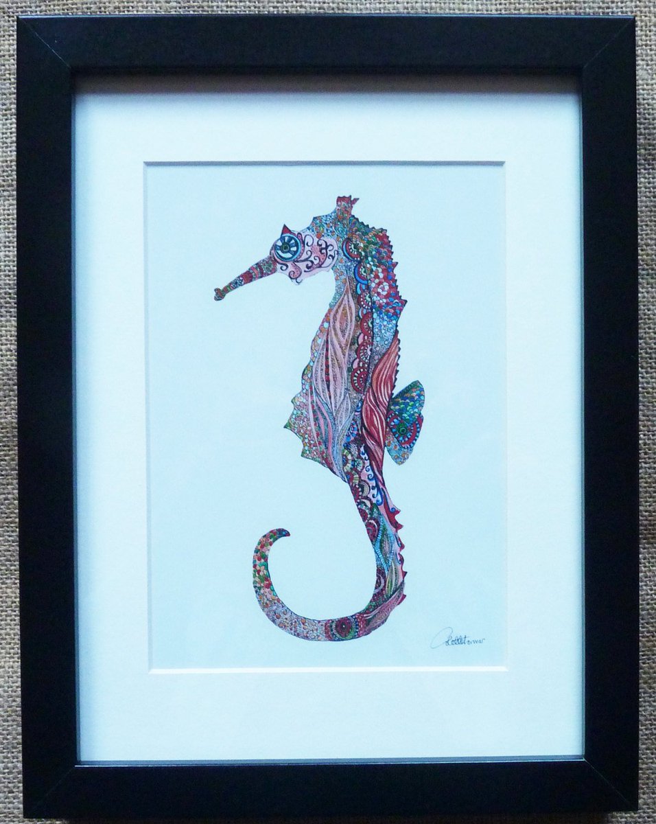 canvasbutterfly's tweet image. Seahorse Print Seahorse Painting Seahorse Illustration-&apos;Seahorse&amp;amp;… etsy.me/1lnDvnO #Etsy #SeahorseDesign