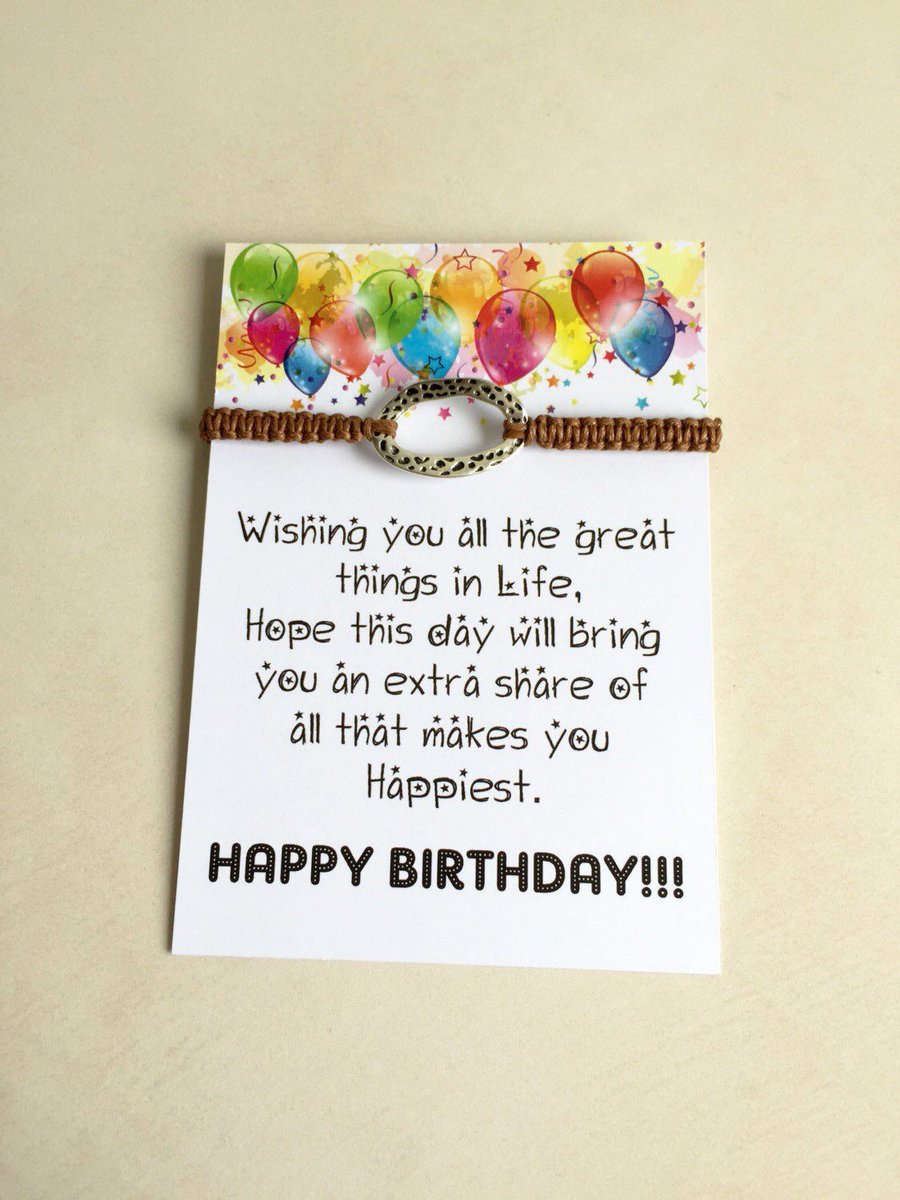 WORDSwithCHARM's tweet photo. Birthday Gift Card - Charm Bracelet - Macrame Bracelet - Happy Bir… https://t.co/HSk0fy7Xe5 #Womeninbiz #CircleCharm https://t.co/BCRJs0HciV