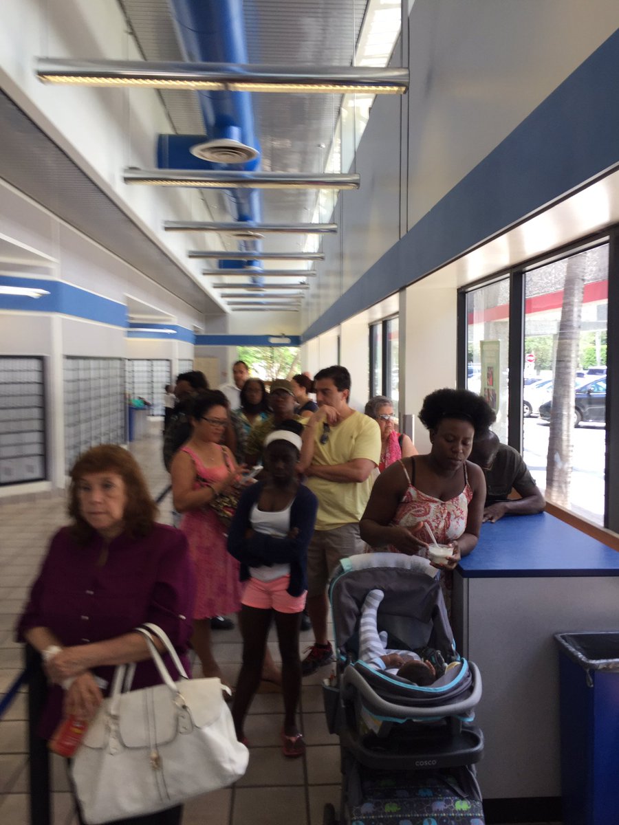 csymonds611's tweet photo. Still waiting over 3 1/2 hrs for passport 1 person helping this line. #us passporthell #postoffce https://t.co/TmpHhRslmw