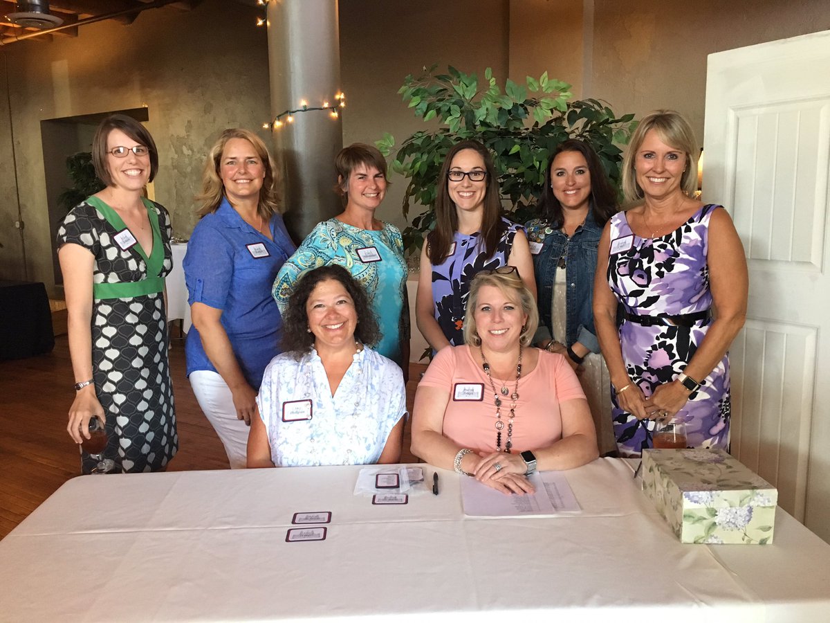 Some of our 2016-2017 board members at a welcome for 3 new spouses.  #fortleavenworthFFAM #fortleavenworth