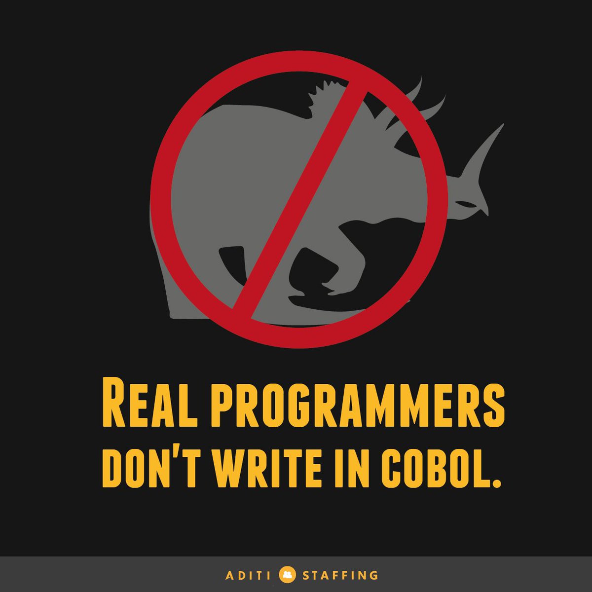 AditiCNSLTNG's tweet image. The irony behind #COBOL- only #RealProgrammers know it isn’t as ‘Common’ as it is supposed to be!