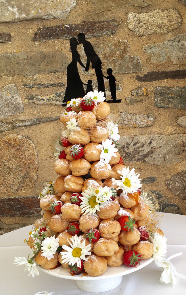 Croquembouche Wedding Cake by <a href="/TrevennaBarns/">Trevenna Cornwall</a> - sharing the love!