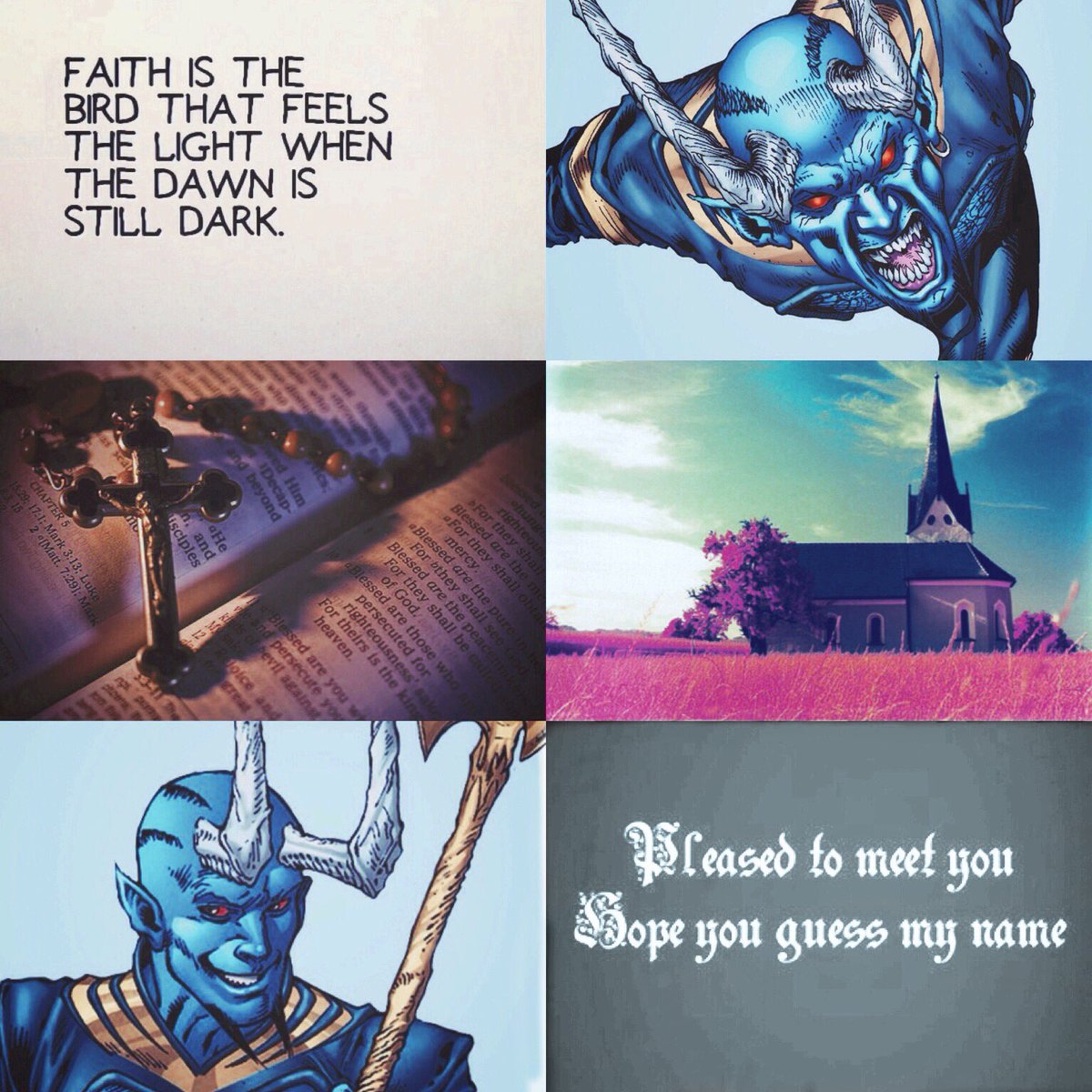 ComicGrids's tweet photo. Blue Devil for @SympathyForMe https://t.co/m76fTALca6